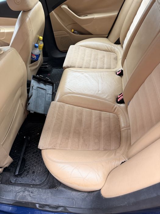 Interior piele crem alcantara scaune fete usi vw passat b6 berlina