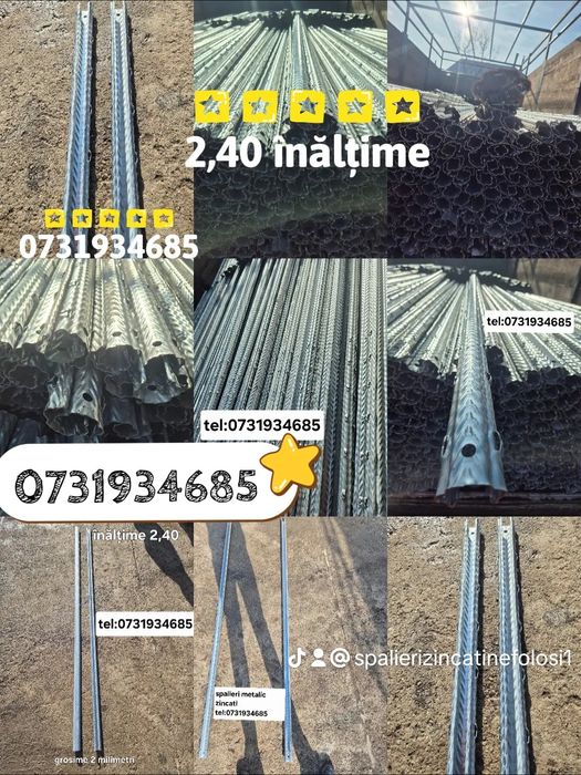 Spaleri zincați noii pentru vie garduri mure etc