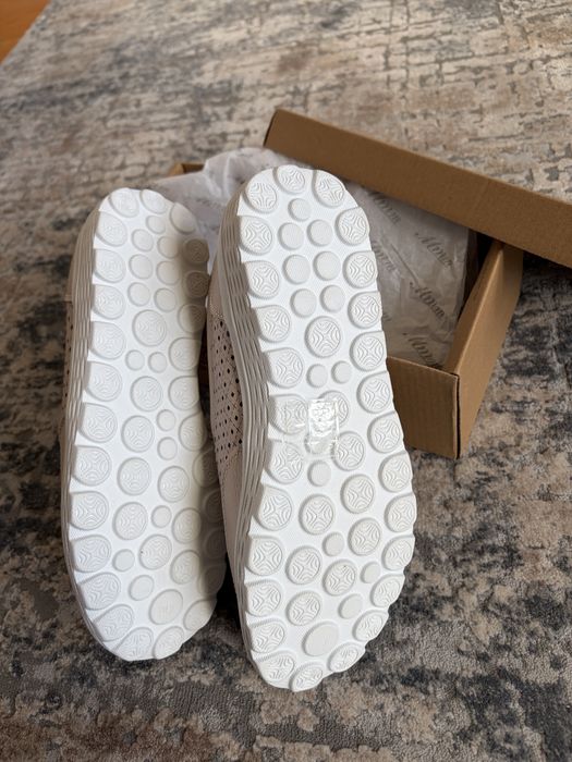 Pantofi mocasini balerini piele perforati