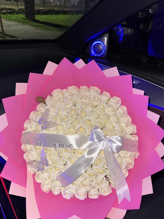 Buchet de flori din sapun