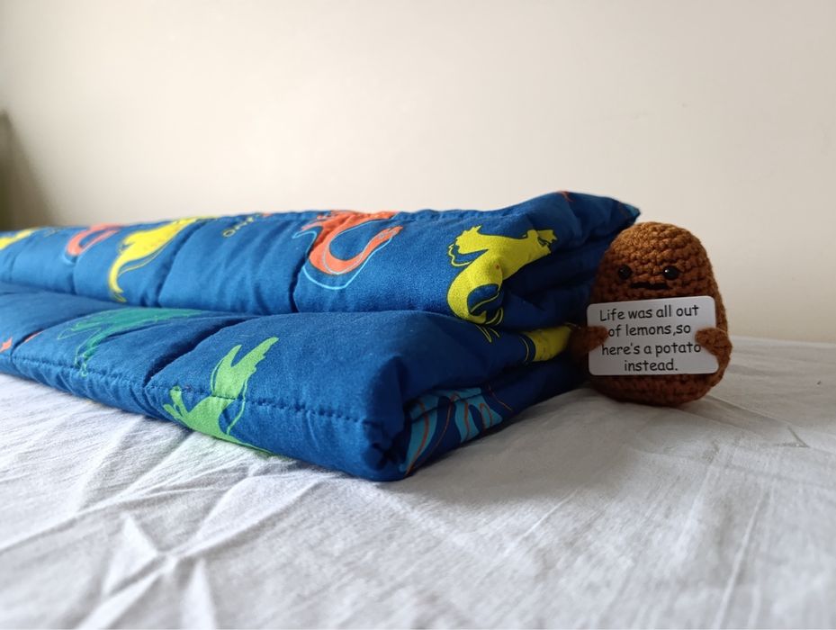 Тежка детска завивка 2 кг – 94×120 см | успокояващ сън и комфорт