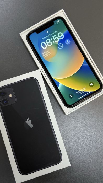 iPhone 11, 128ГБ черный