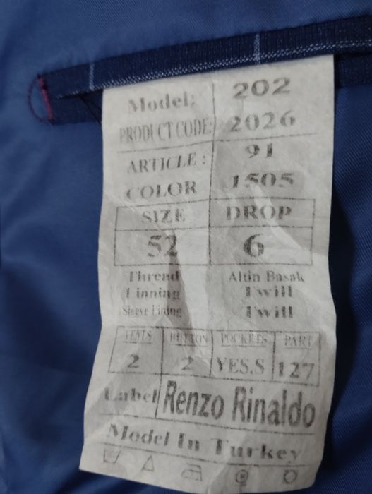 Костюм Renzo Rinaldo