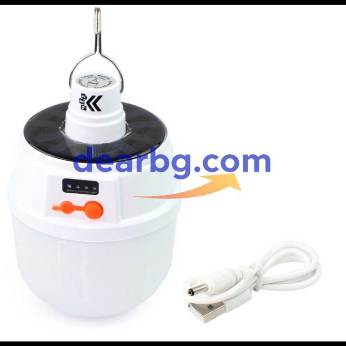 Соларна къмпинг лампа за окачване 2022, LED