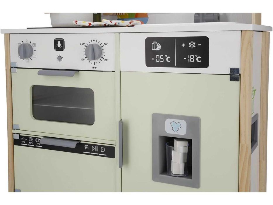 Детска Дървена Кухня Малкия Готвач Звуци Светлини Аксесоари