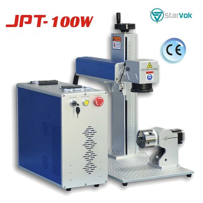 Masina de Gravat cu Laser /Garantie 5 ani! Fiber 100W MOPA  Color