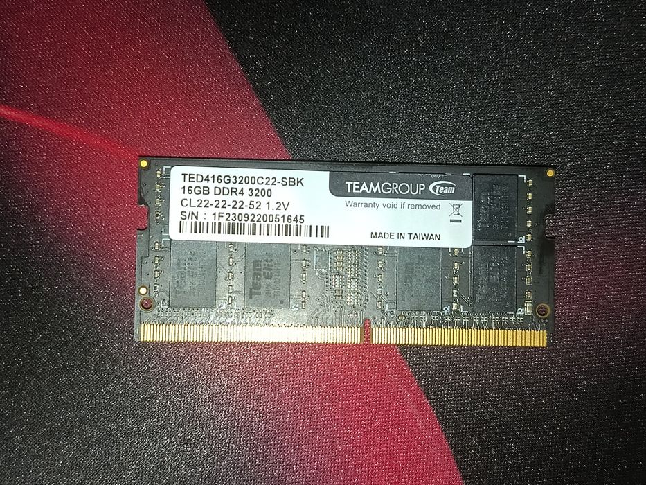 Оперативная память для ноутбука 16gb DDR 4 3200mhz Team group