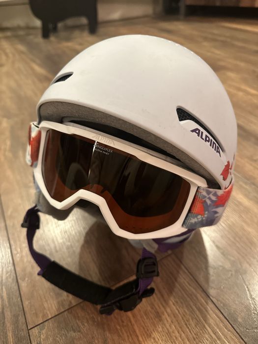Детска ски каска и маска ALPINA Леденото кралство