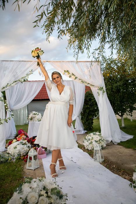 Rochie albă de cununie