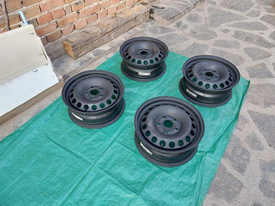 4 бр. железни джанти, 15 цола 5х112