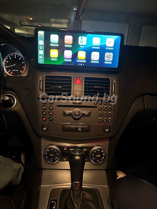 Mercedes W204 – 10.33” Android 14 Мултимедия CarPlay Навигация Андроид