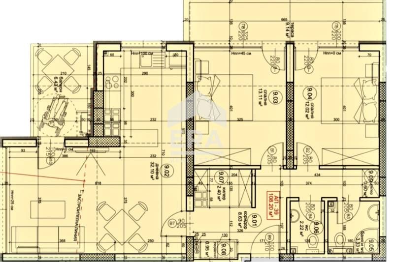 Продава се Тристаен апартамент в Варна, Възраждане 4 - 132 кв.м за 1402 €/кв.м - Снимка #1