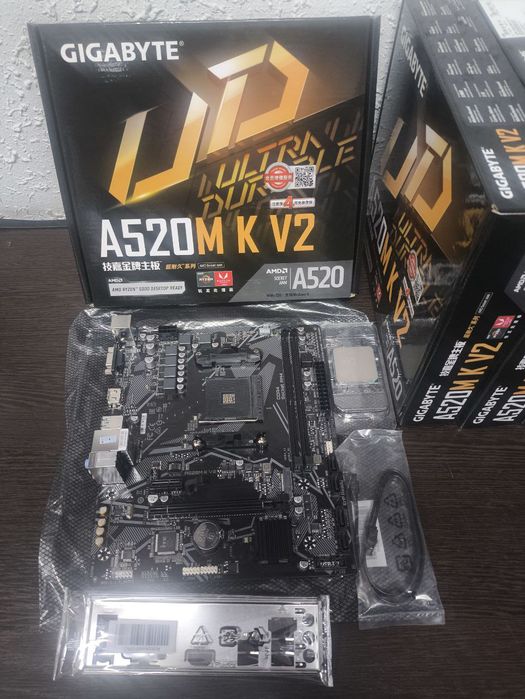 Новые! Gigabyte A520+Ryzen 5 5500