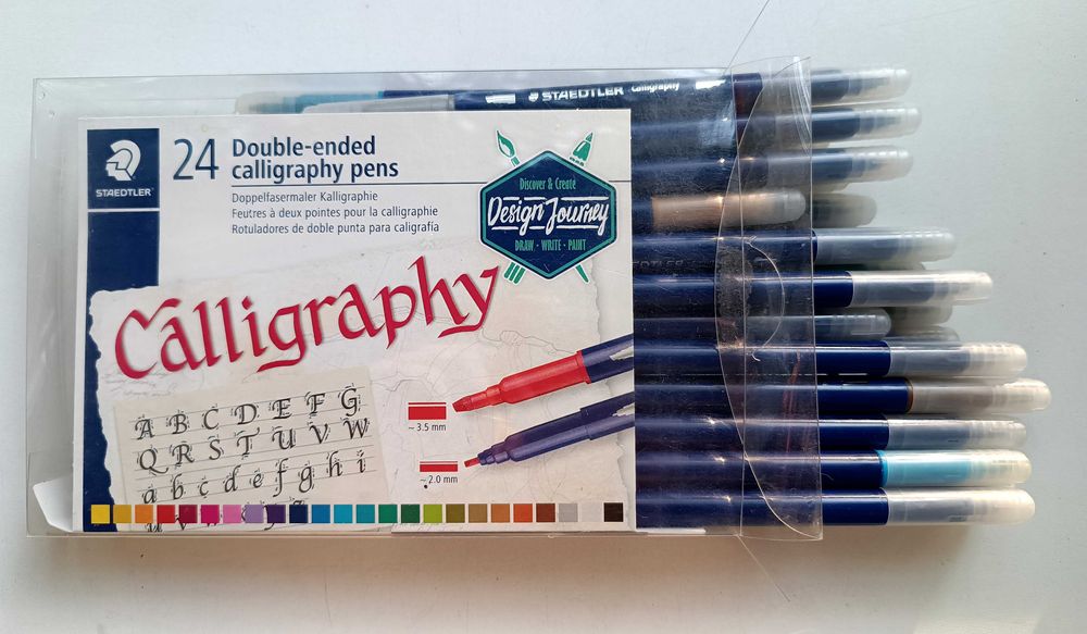 Фломастеры для каллиграфии, двухсторонние, STAEDTLER