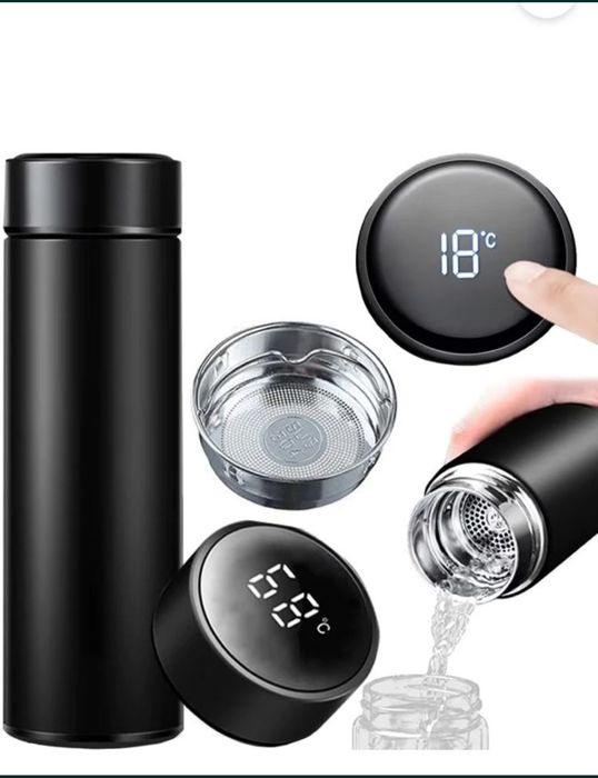 Termos din oțel cu afișaj temperatura