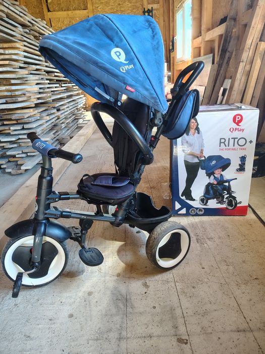 Tricicleta RITO + Q PLAY 1-3 ani albastra