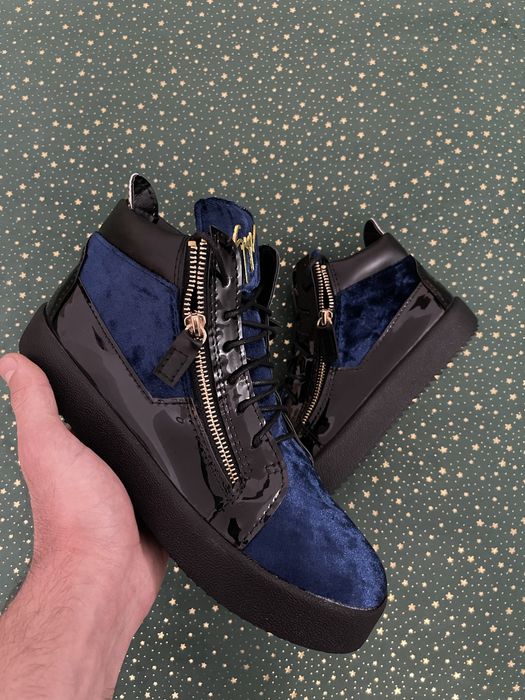 Giuseppe Zanotti Kriss Velvet Mid - Premium Quality , Material Catifea