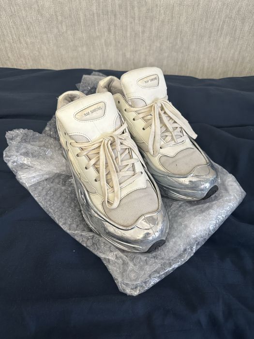 Raf Simons Ozweego Metallic Cream White