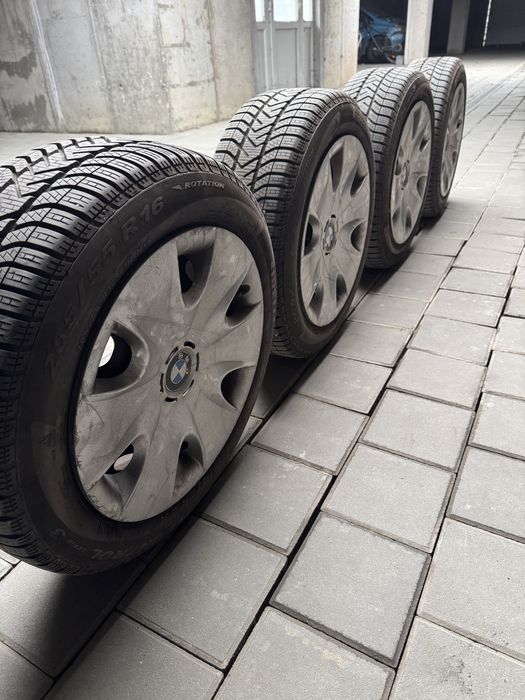 Set 4 roți complete BMW 205/55 R16 – Cauciucuri/Anvelope M+S Pirelli