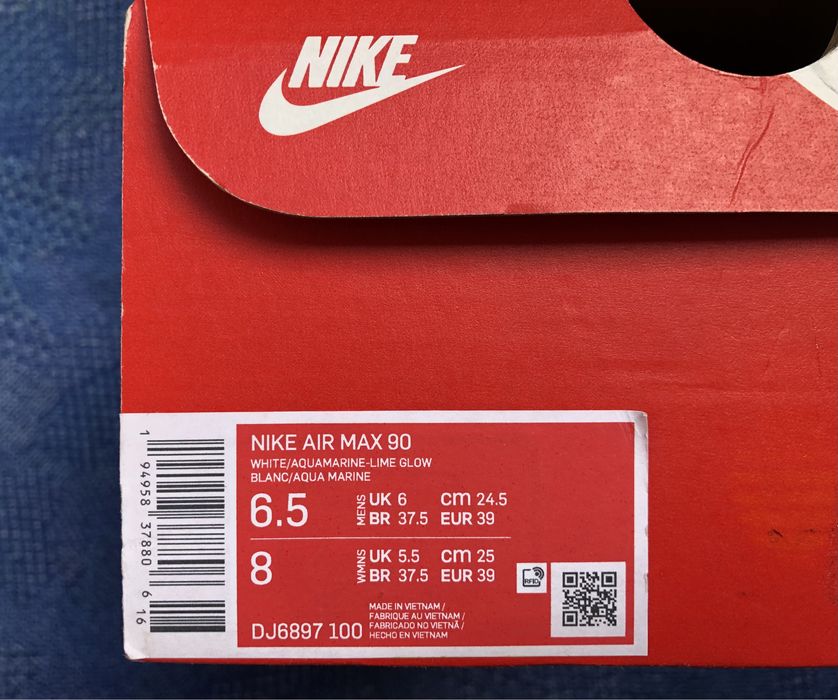 Nike Air Max 90 ОРИГИНАЛНИ дамски маратонки 38,5/24,5см