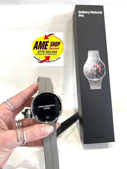 Smartwatch Samsung Watch 5 Pro, 45mm, GPS!
