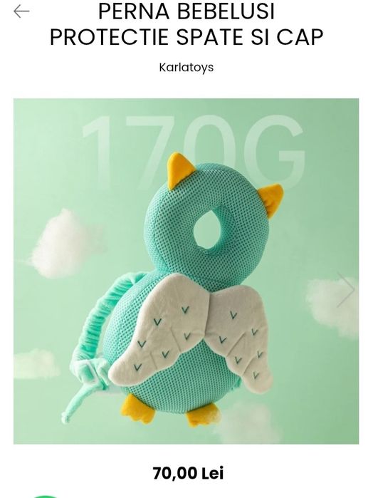 Protectie bebe cap și spate