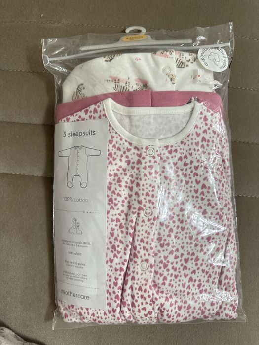 3 salopete bebeluși  mothercare  9-12 luni nou