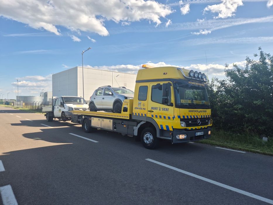 Tractari auto 24/24h a3 autostrada  utilaje remorcher tir camion