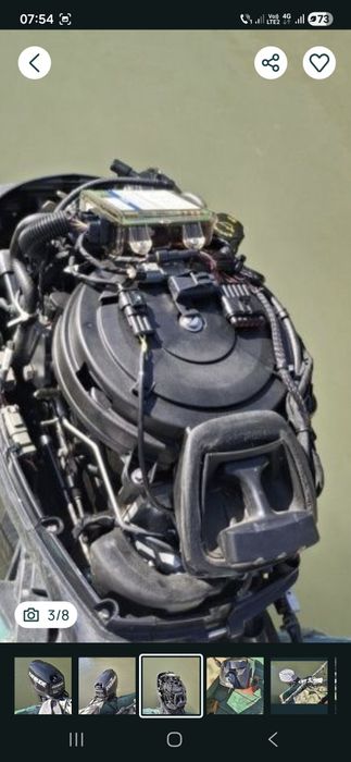 Motor evinrude etec 25 cp
