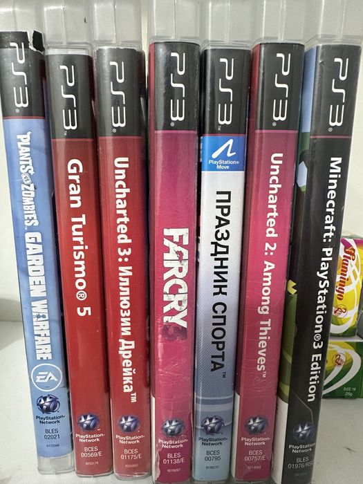 Диски PS3, подставка PS5