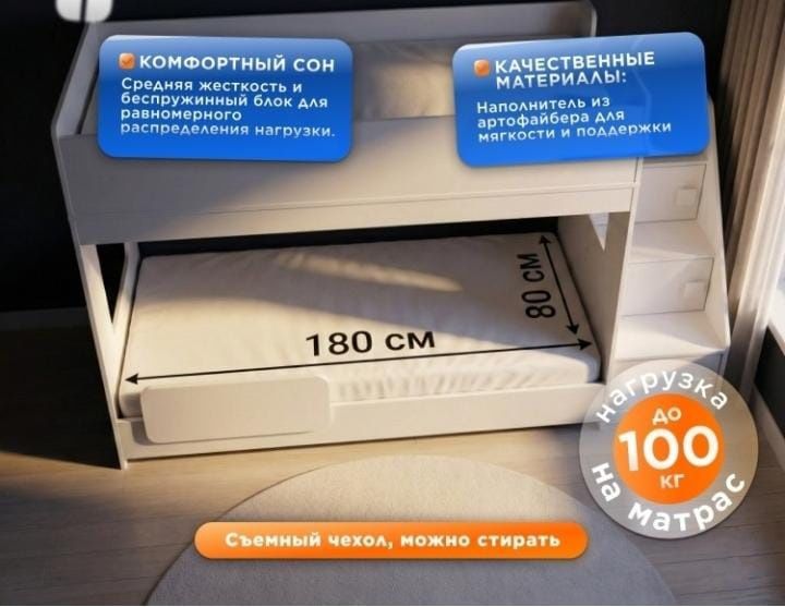 Продам детскую двухъярусную кровать