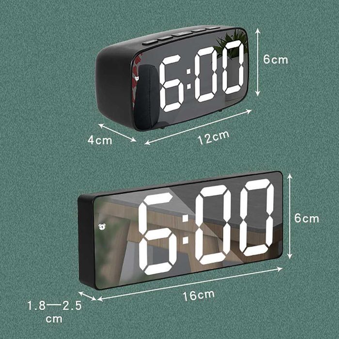 НОВ СВЕТЕЩ LED ЧАСОВНИК на ТОК.Будилник.Електрически Светещи Часовници
