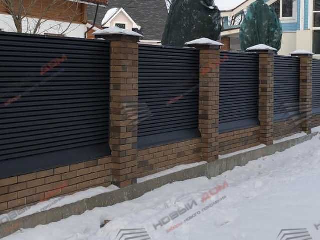 Забор жалюзи еврожалюзи