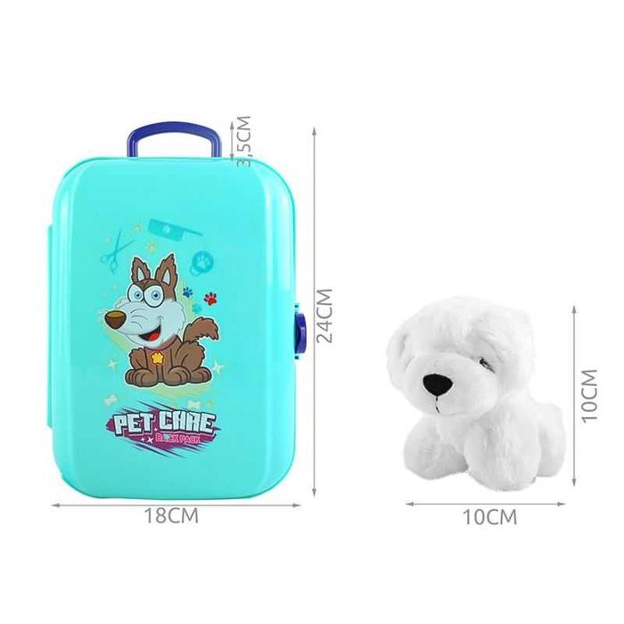 Игрален комплект грижа за домашни любимци с куче, в раница, 24 части