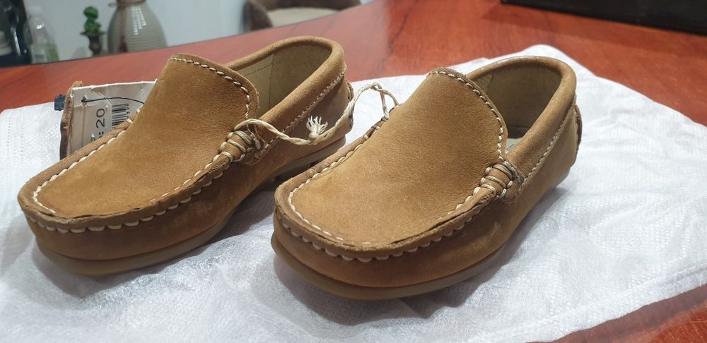 Loafers baby piele întoarsă marimea 20