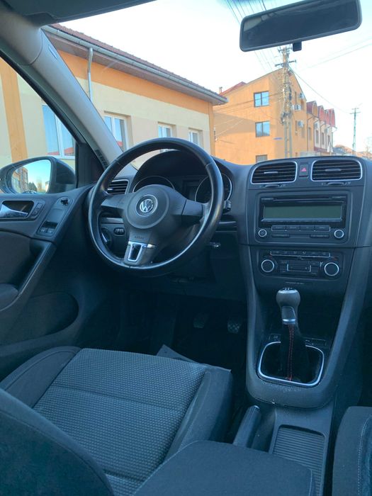 Vw Golf 6 EURO 5 1.6 MPI 102 cp Confortline Alb Perlat 2011 Privat TOP