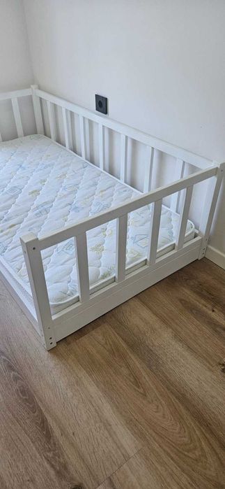 Детско легло Монтесори (дърво) 160x80 + матрак Nani — 280€ (София, Овча купел)