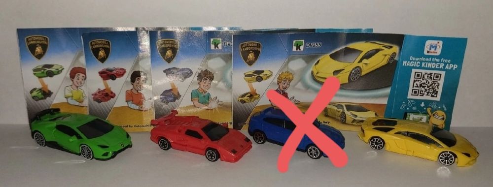 Киндер- серии Машинки, ковбои, динозавры, животные