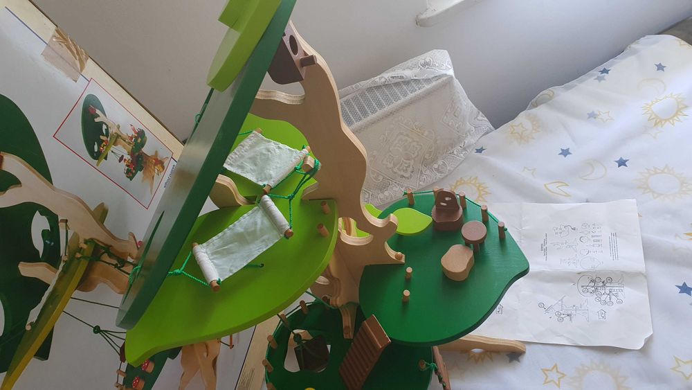 Set de construit din lemn casa din copac