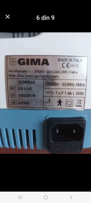 Aparate aerosoli,nebulizator aromoterapie   GIMA ,CA-MI