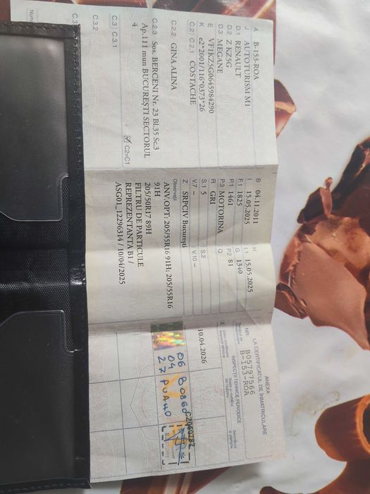 Mașina Reno Megan 2011 al doilea proprietar ofer acte la zi preț 3500euro