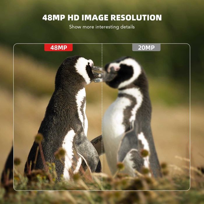 WiFi камера за проследяване 48MP 4K, Usogood ловна камера с активирано движение нощно виждане IP66