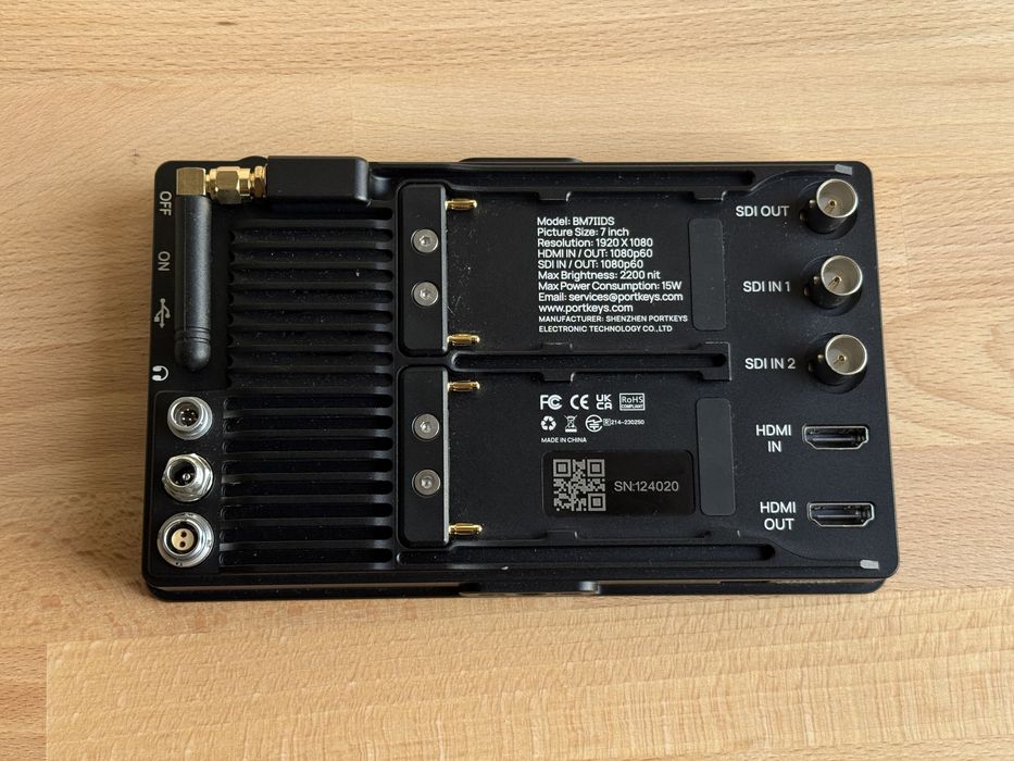 Monitor Portkeys BM7 II DS, 7", HDMI/SDI, Touchscreen