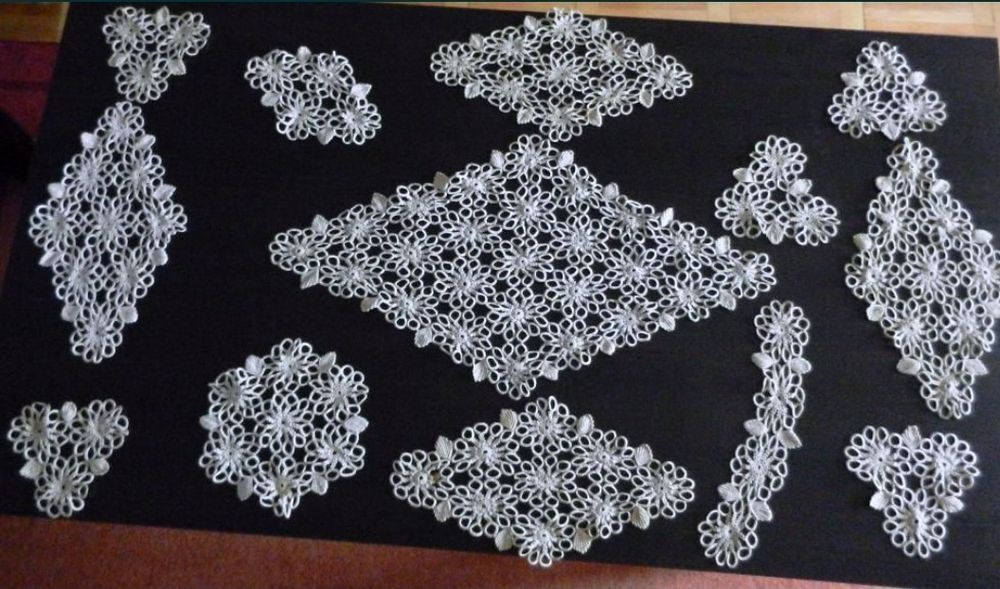 Set Macrame cu fata de masa crosetat manual