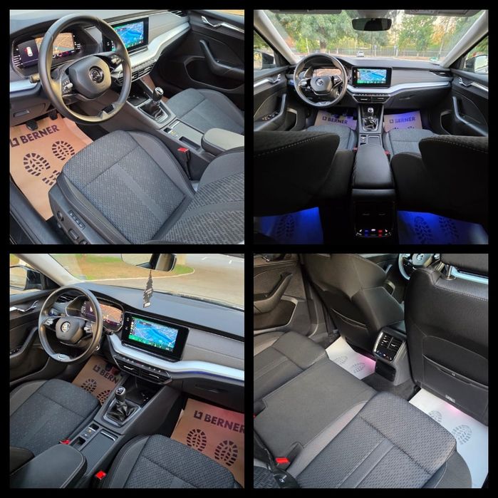 Skoda Octavia IV Style 2021 2.0TDI Skoda Crystal Lighting Tabletă Climă 3 Zone  Bord Virtual Scaune Electrice Jante 18" Lane Side  ACC  Front Keyless