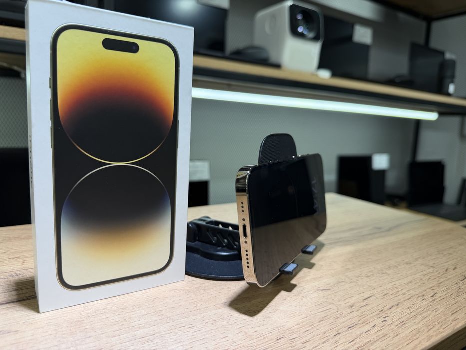 iPhone 14 Pro, Gold, 128 GB, АКБ76%, 2424/A10