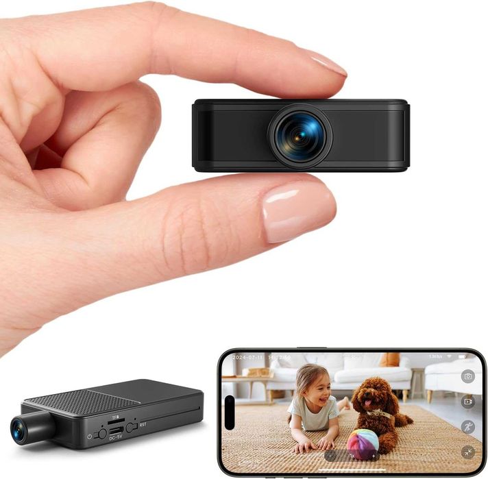 Mini Wireless Spy Camera 4K–скрита шпионска камера с нощно виждане
