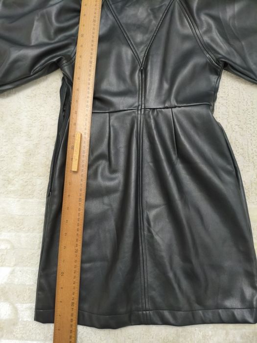 Платье женское кожаное