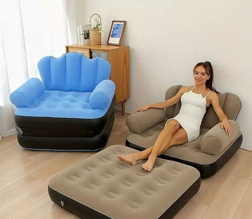 Надуваем фотьойл 5 в 1 SuperSofa - Пет вида комфорт в едно