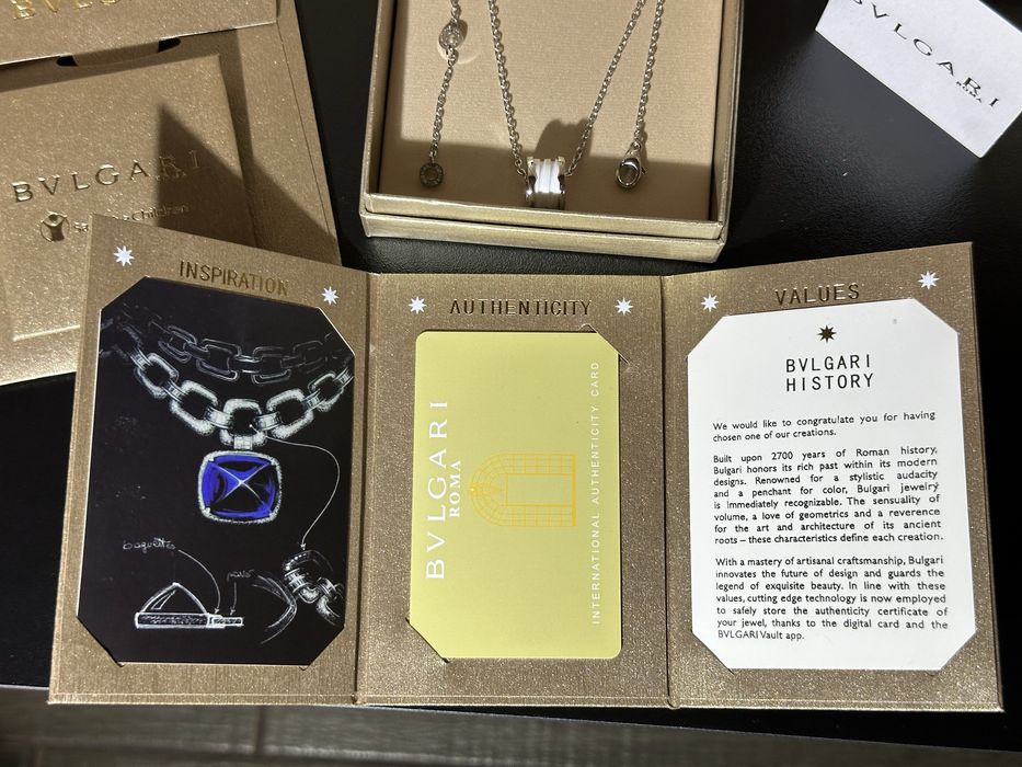 Чисто Ново Дамско Колие Bvlgari B.zero1 Save The Children с пълна опаковка